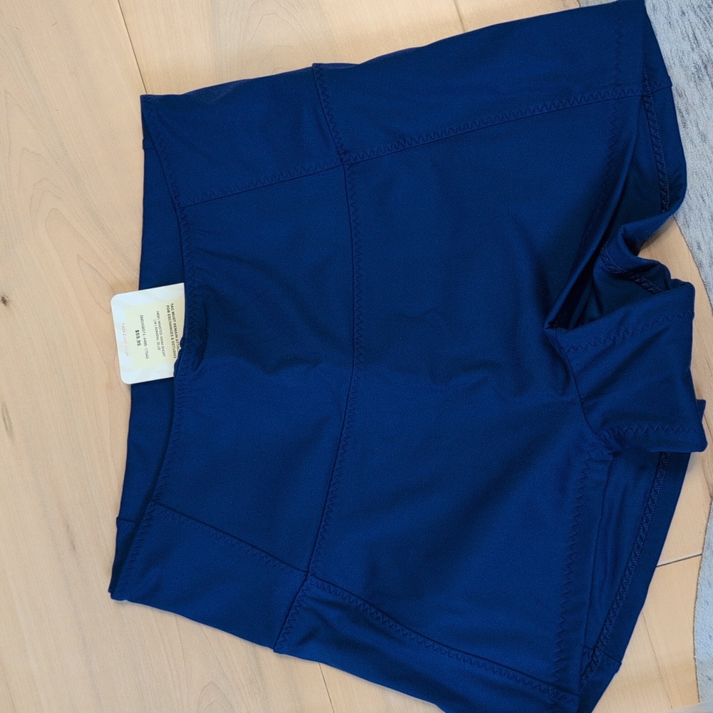 New Fabletics High Waisted Swim Shorts in Admiral Blue